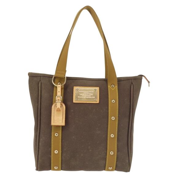 LOUIS VUITTON Antigua Cabas MM Tote Bag Brown M40086 - Picture 2 of 13